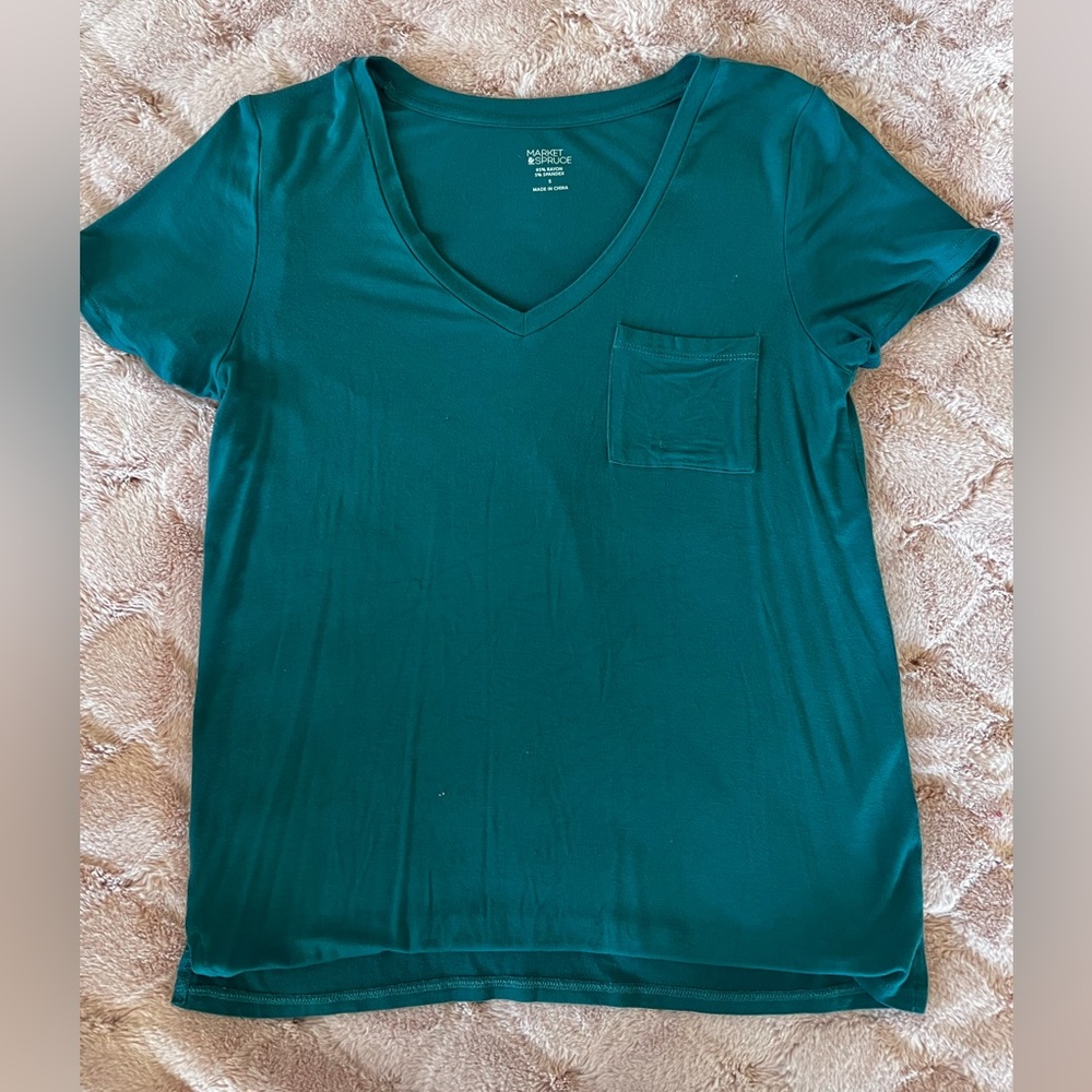 Stretch shortsleeved T- Teal